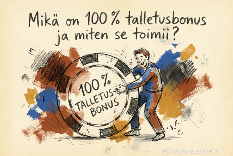 Mikä on 100 % talletusbonus ja miten se toimii?